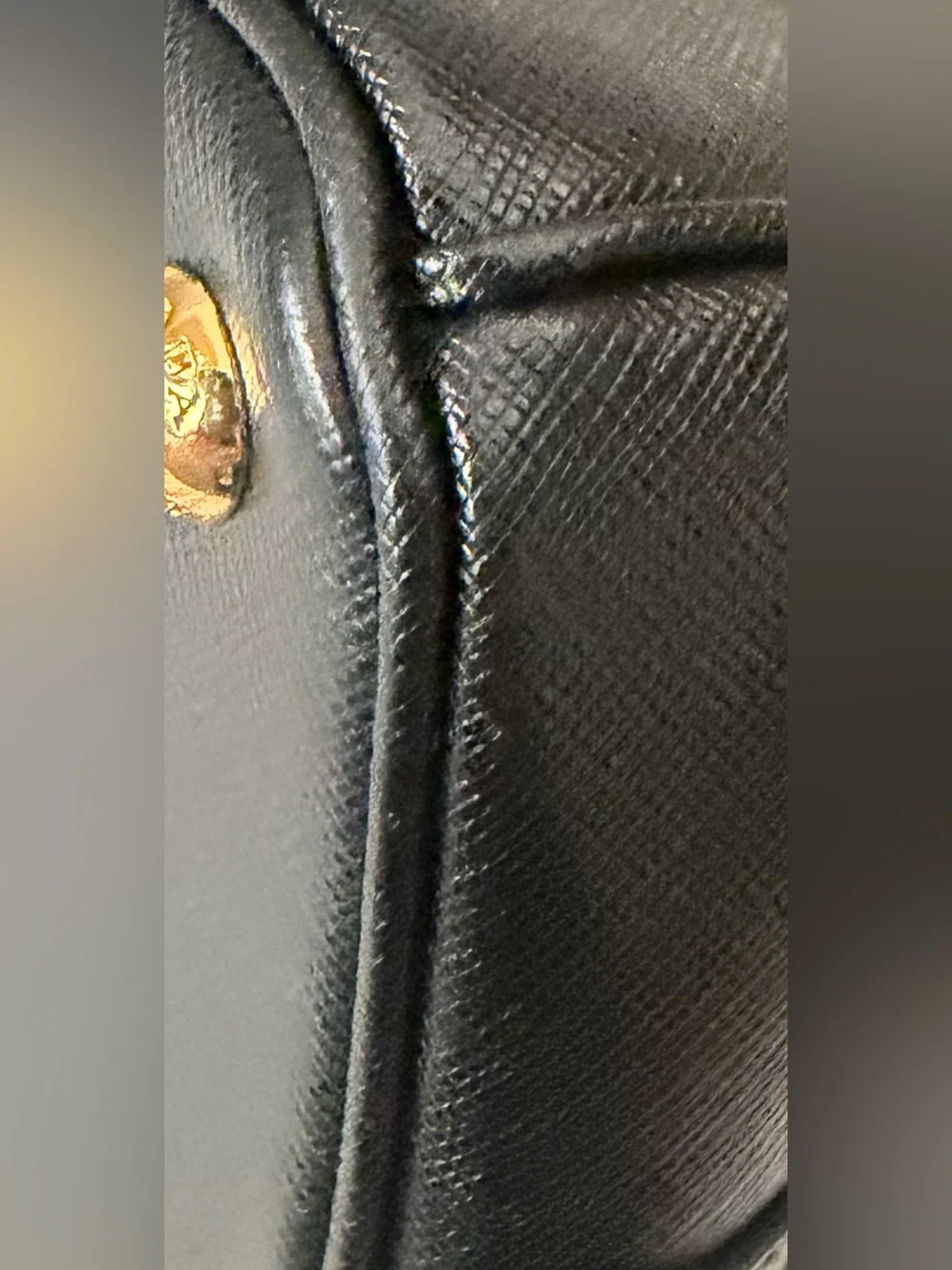 Prada Black Saffiano Galeria Bag
